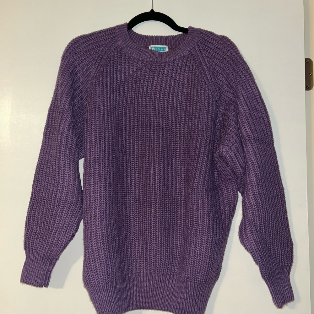 Purple Vintage Knit Sweater